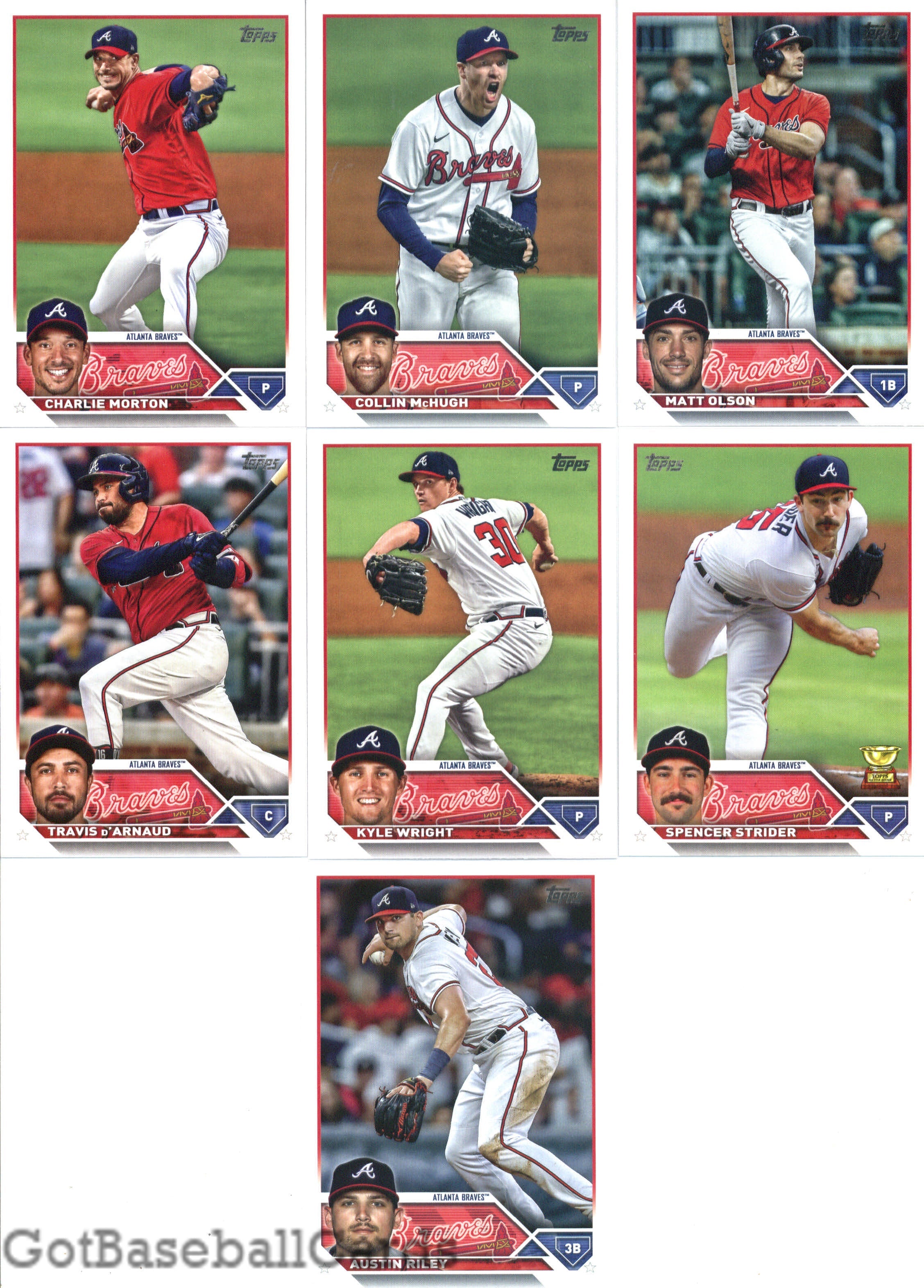 2023 Topps Complete Master Atlanta Braves Team Set of 33 Cards