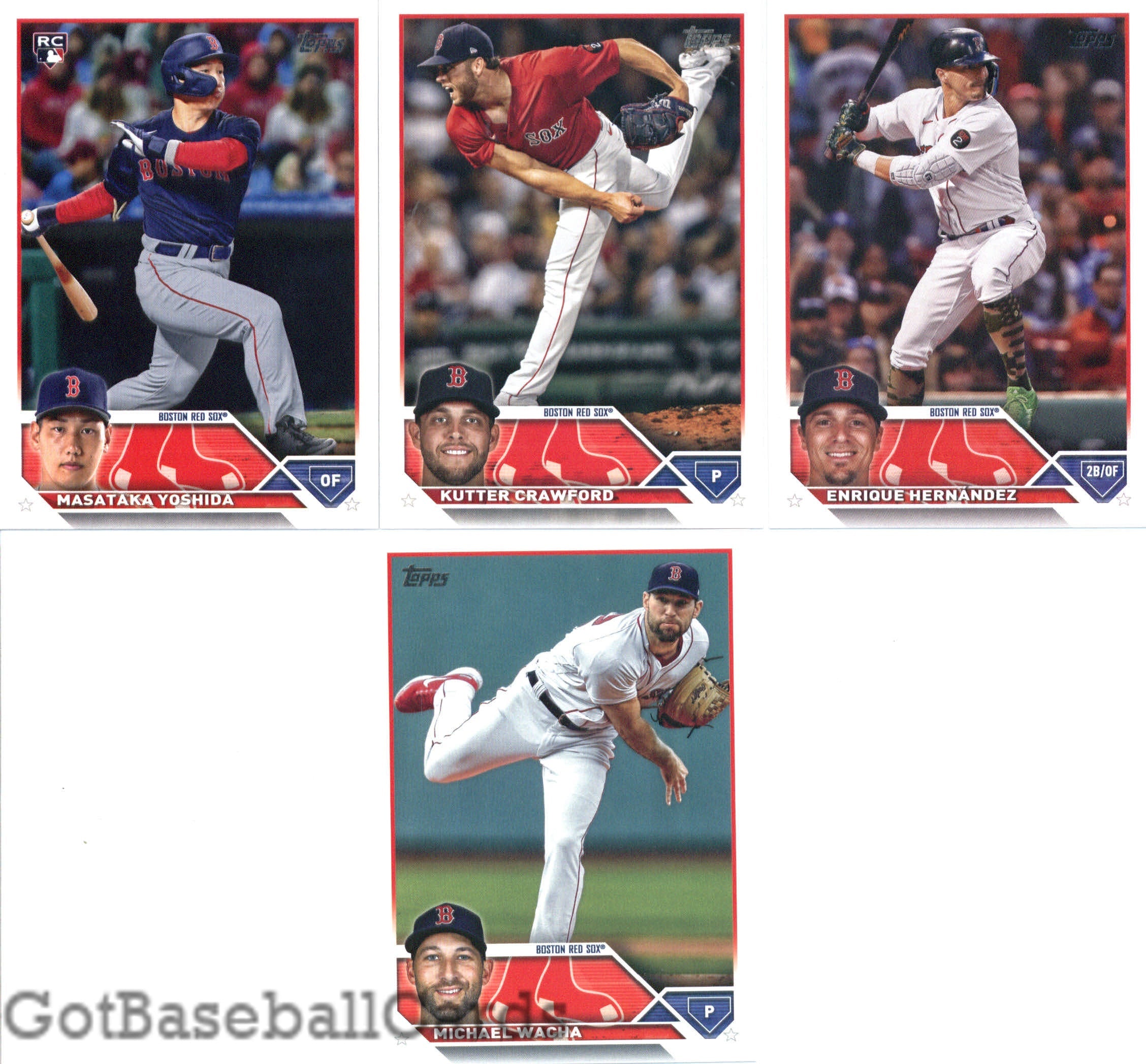 2023 Topps Complete Master Boston Red Sox Team Set of 34 Cards
