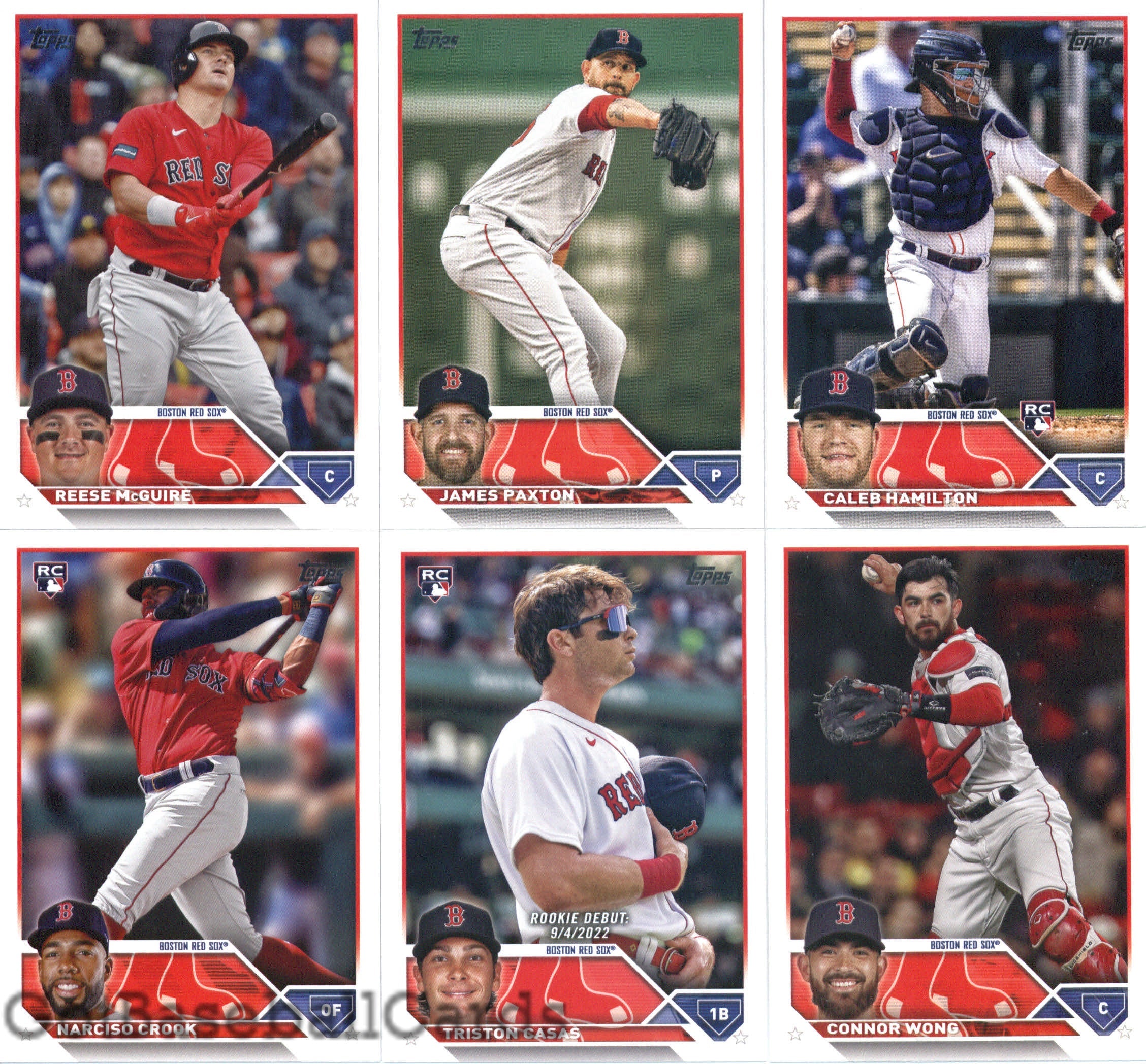 2023 Topps Complete Master Boston Red Sox Team Set of 34 Cards
