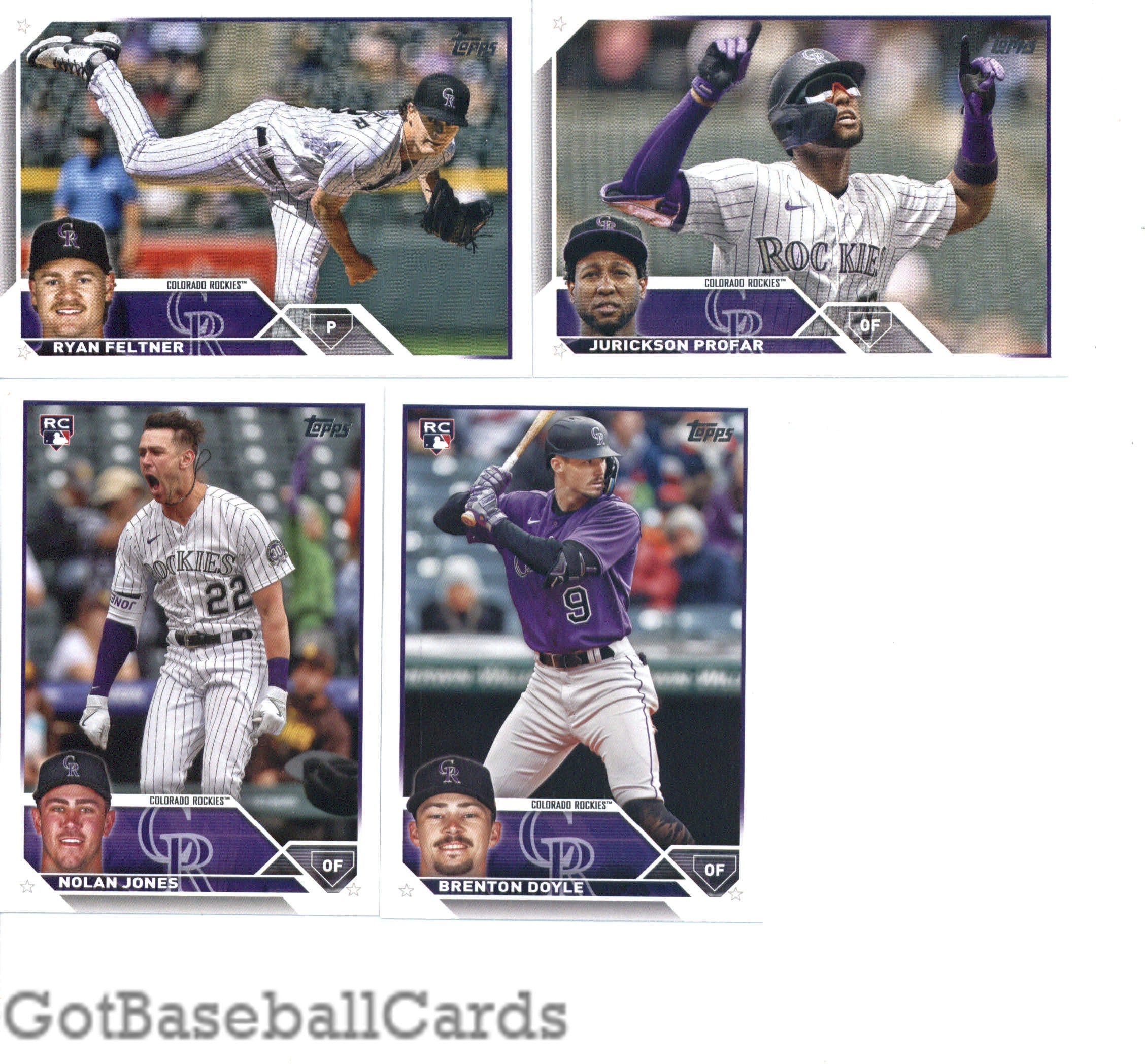 2023 Topps Complete Master Colorado Rockies Team Set of 27 Cards