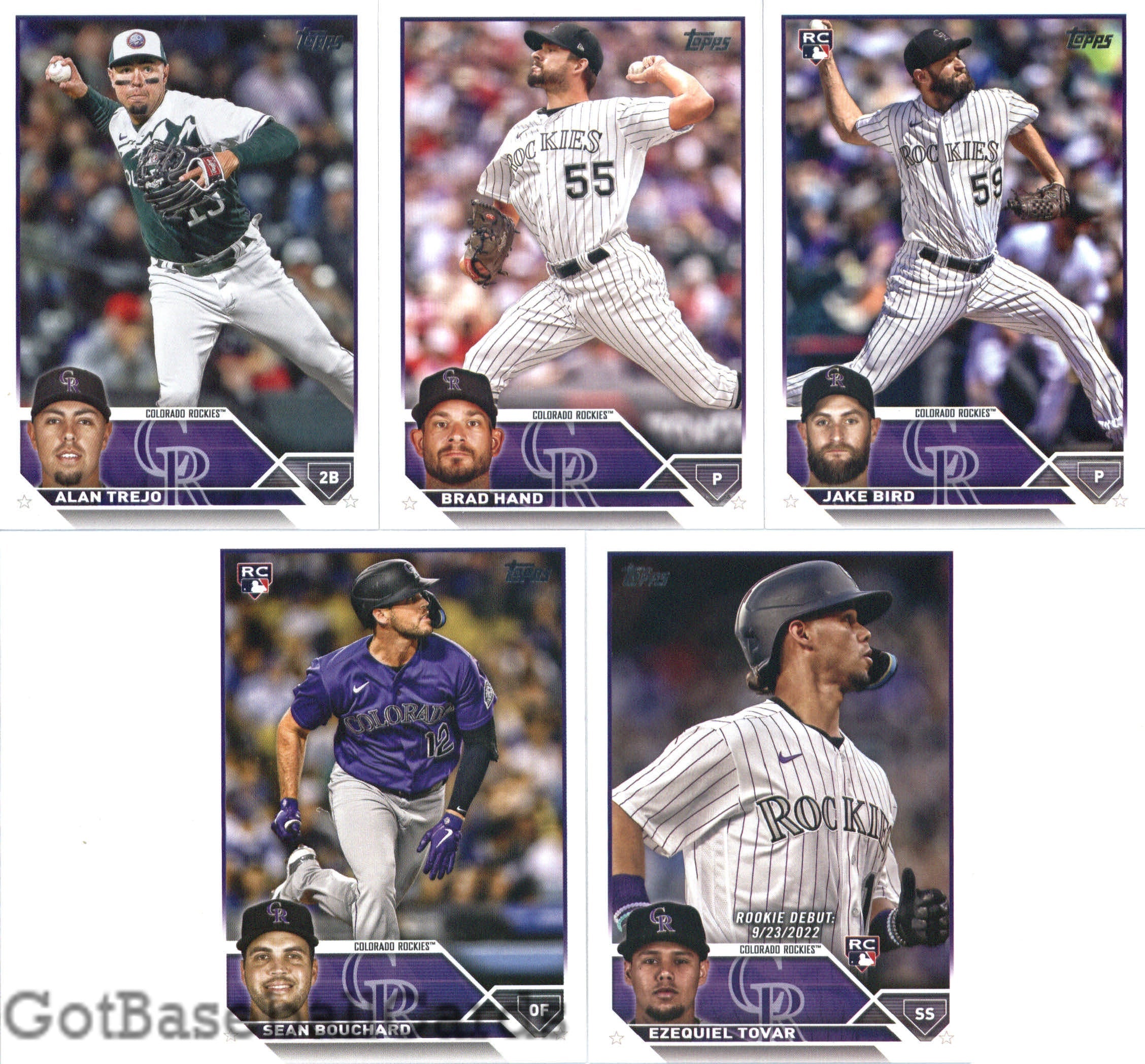 2023 Topps Complete Master Colorado Rockies Team Set of 27 Cards