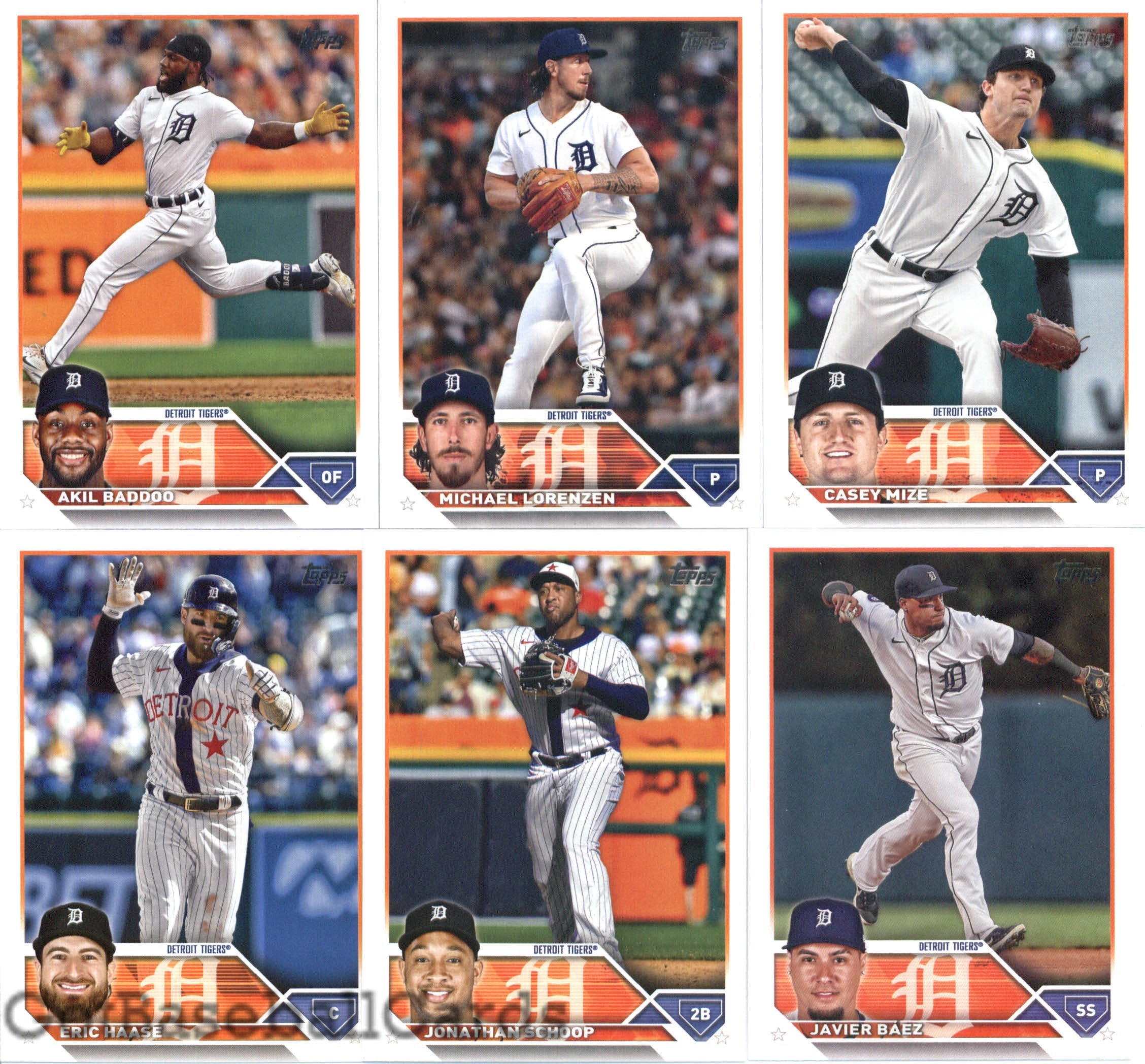 2023 Topps Complete Master Detroit Tigers Team Set of 33 Cards