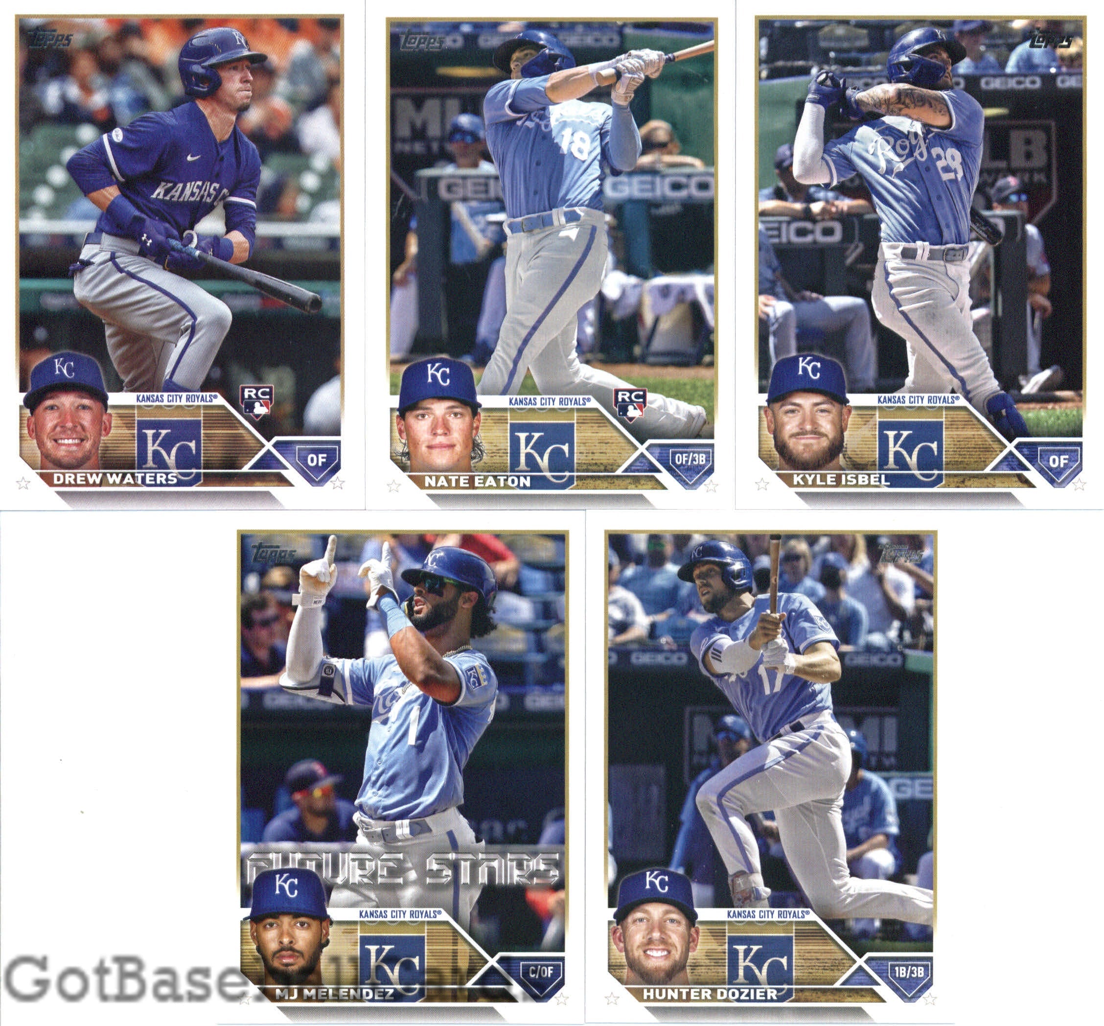 2023 Topps Complete Master Kansas City Royals Team Set of 32 Cards