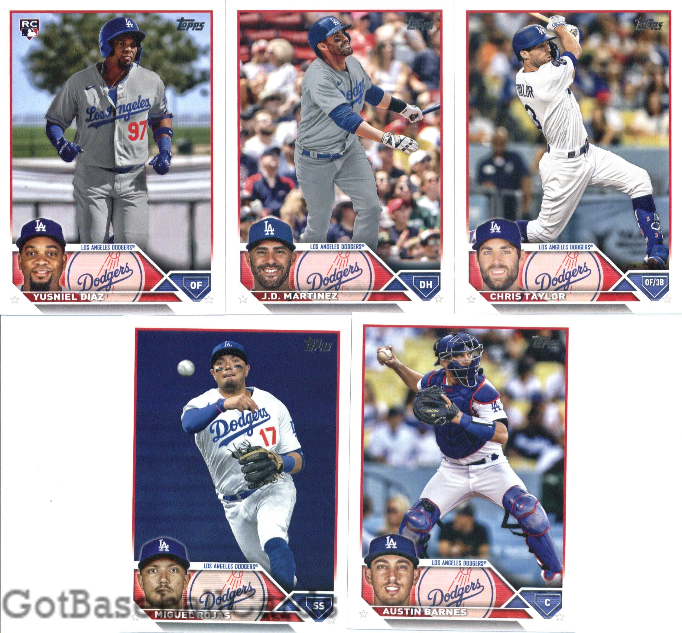 2023 Topps Complete Master Los Angeles Dodgers Team Set of 35 Cards