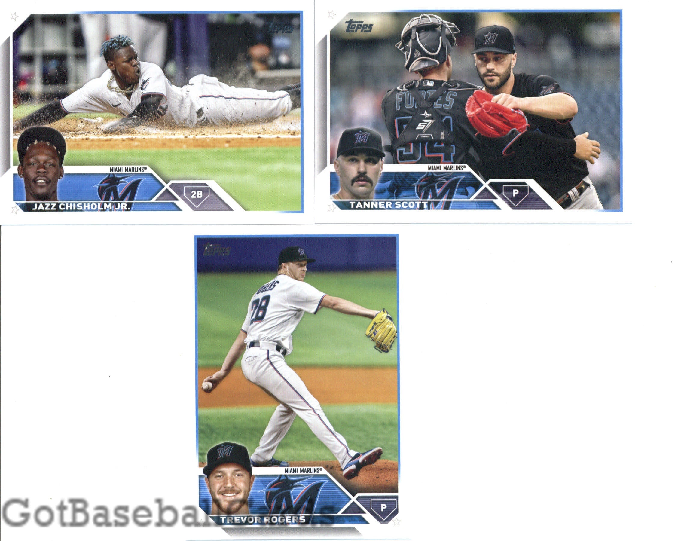 2023 Topps Complete Master Miami Marlins Team Set of 32 Cards