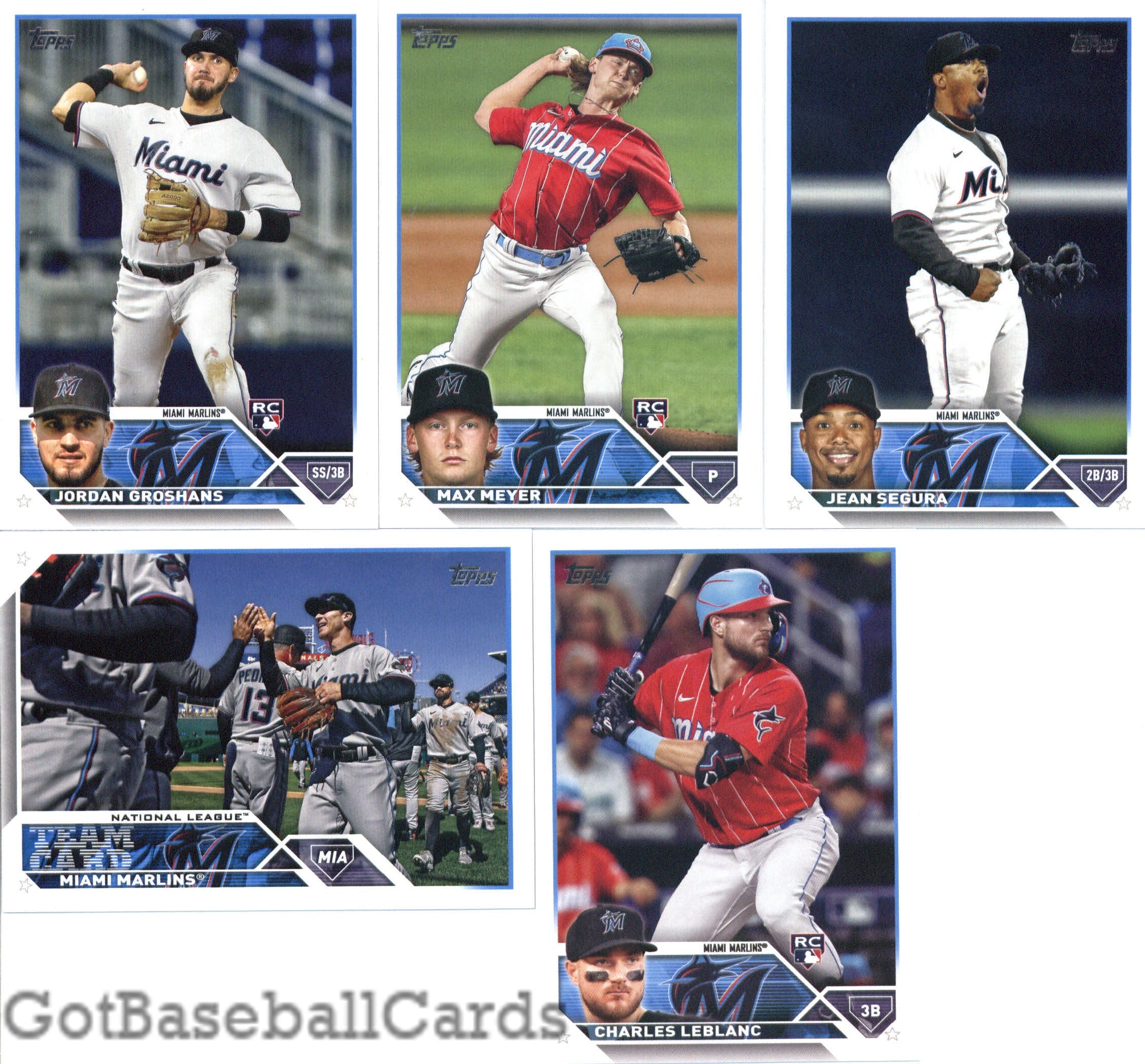 2023 Topps Complete Master Miami Marlins Team Set of 32 Cards