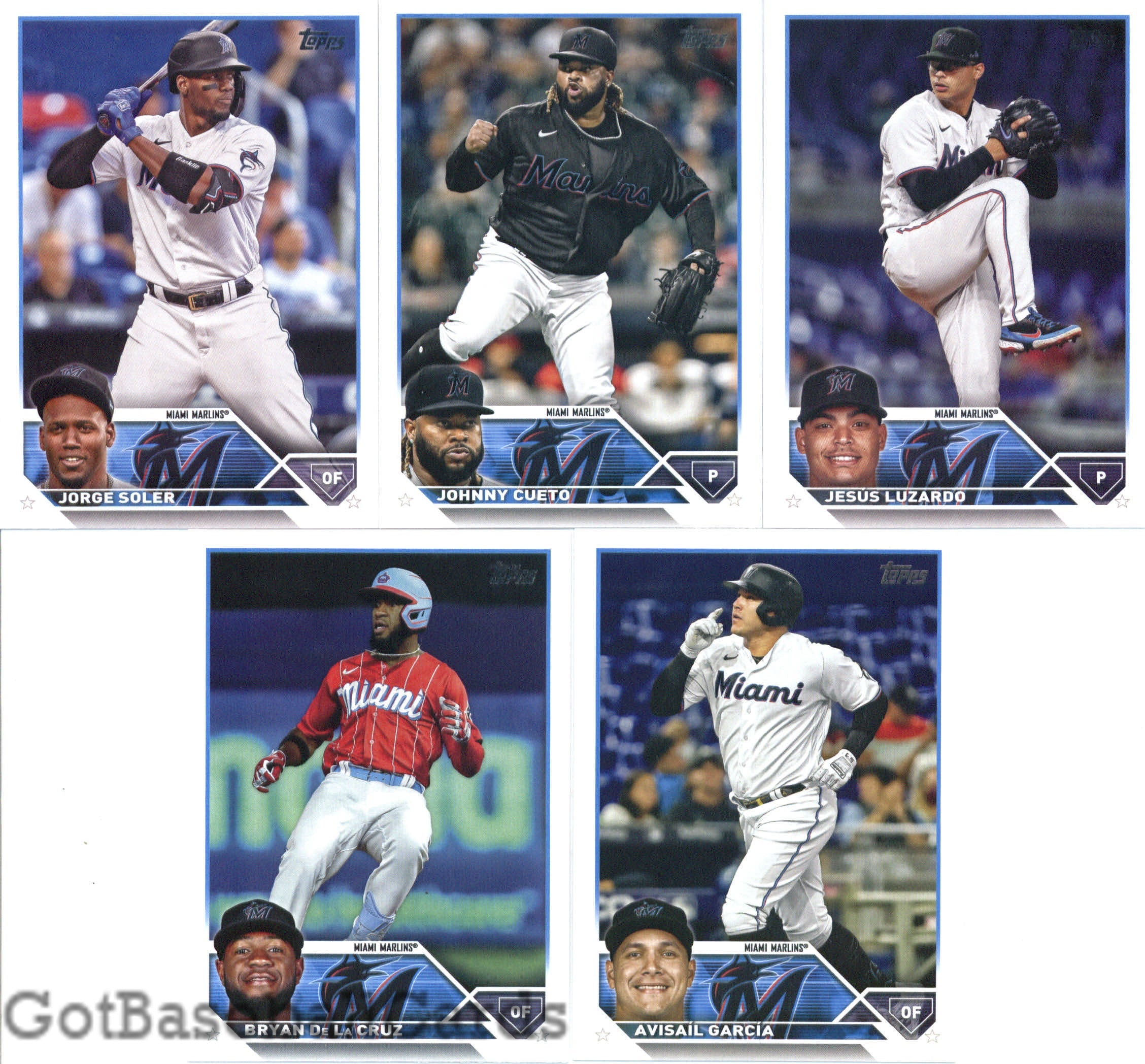 2023 Topps Complete Master Miami Marlins Team Set of 32 Cards