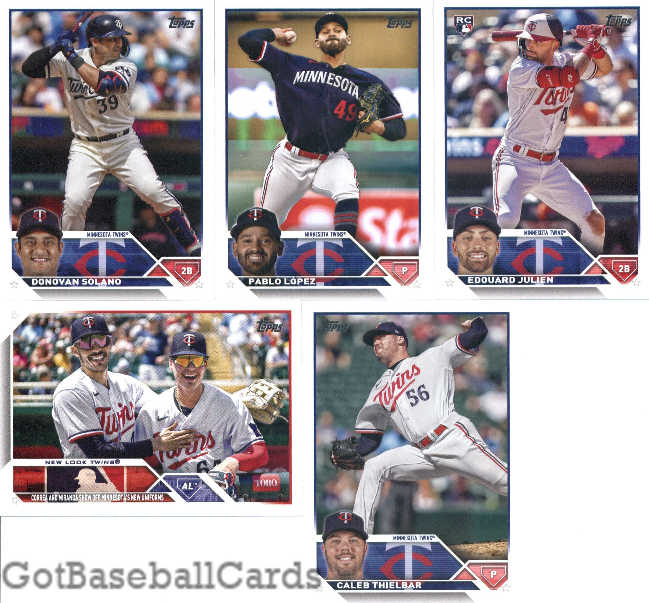 2023 Topps Complete Master Minnesota Twins Team Set of 39 Cards