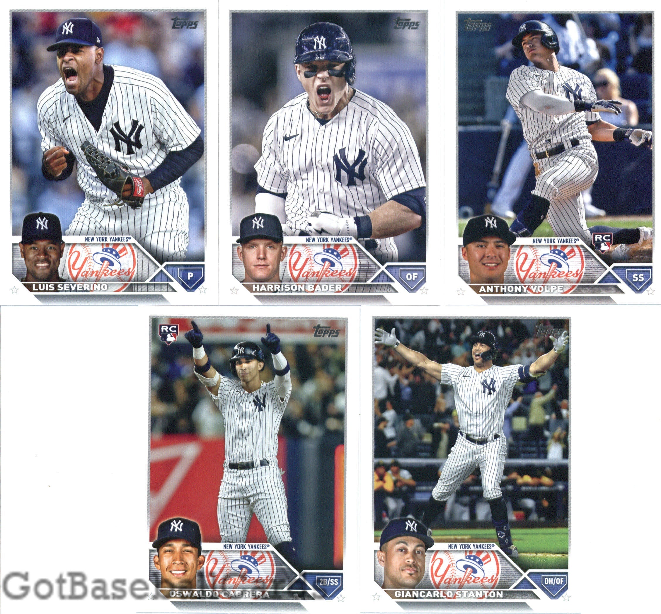 2023 Topps Complete Master New York Yankees Team Set of 32 Cards