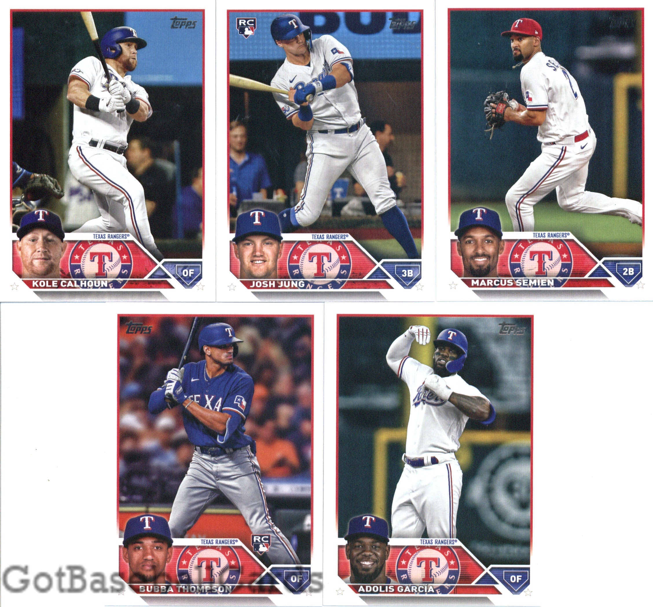 2023 Topps Complete Master Texas Rangers Team Set of 32 Cards