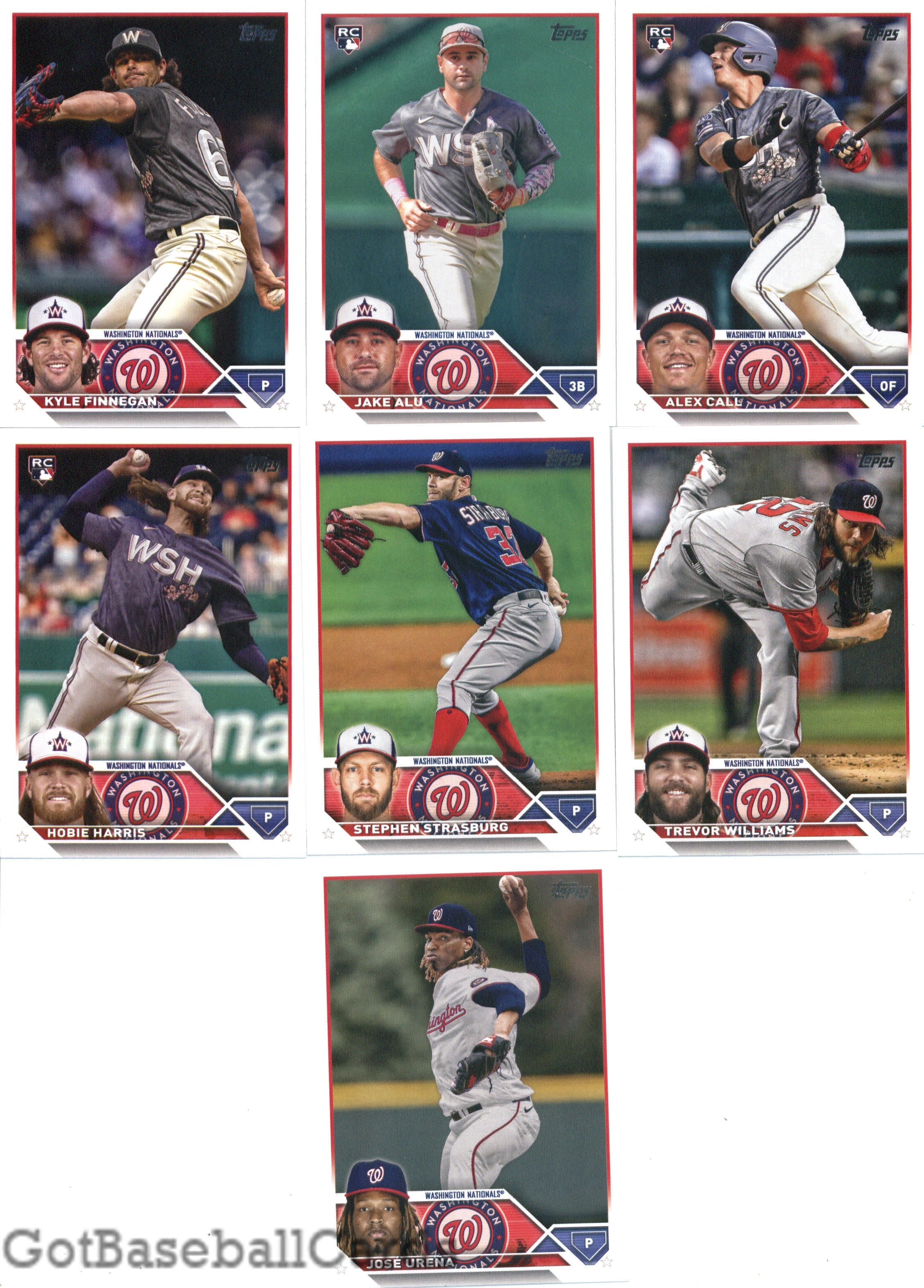 2023 Topps Complete Master Washington Nationals Team Set of 33 Cards